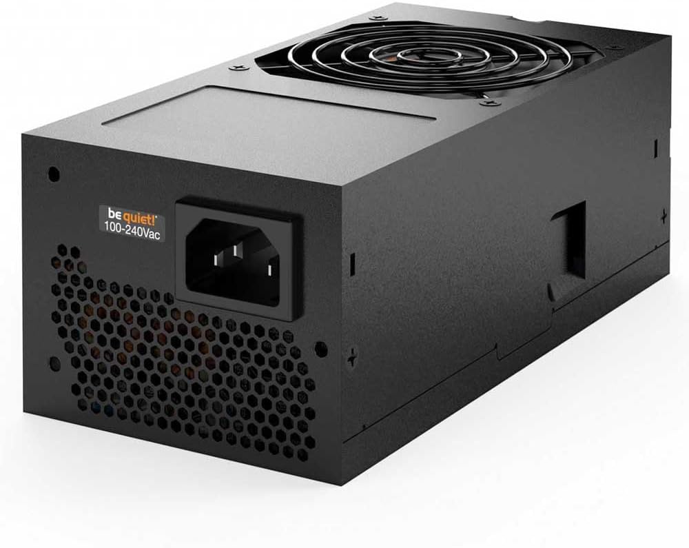be quiet! TFX Power 3 300W, Gold, Fuente de alimentación Mini-PC, Media-PC, 80 Plus Gold, Dual Rail 12V, Ventilador 80mm PWM, PCIe GPU, Bajo Ruido, Eficiente