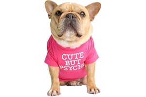 Junhouse Bulldog Clothes Pet Clothing Puppy T-shirt Spring Summer Soft Comfy Breathable Quick Dry Dog Outfit Pullover For Small Medium Large Puppy Dogs (XL,Pink)