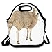 Produktbild Rear View of A Sheep Looking Back Against White Background Lunch Tote Lunch Bag Office Mid-Sized