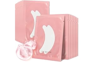 Lunamoon Cerotti per Estensioni Ciglia Eyelash Pads Occhio Patch Extension Ciglia Pads Occhi da Ciglia Finte Eye Gel Patches for Eyelash Extension 50 Paio (Butterfly-Pink)