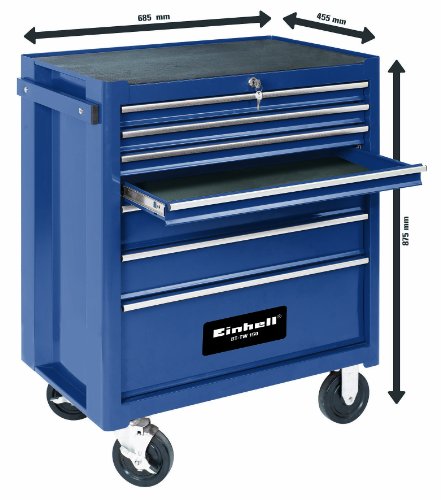 Einhell Werkstattwagen BT-TW 150 (max. 150 kg, 7 kugelgelagerte Schubfächer, 4 Leichtlaufräder) - 3