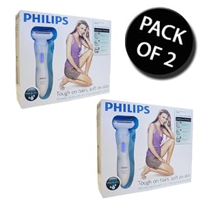2x Philips HP6366 Ladyshave Sensitive 3-in-1 Skin Protection System with Pivoting Head - Image 2