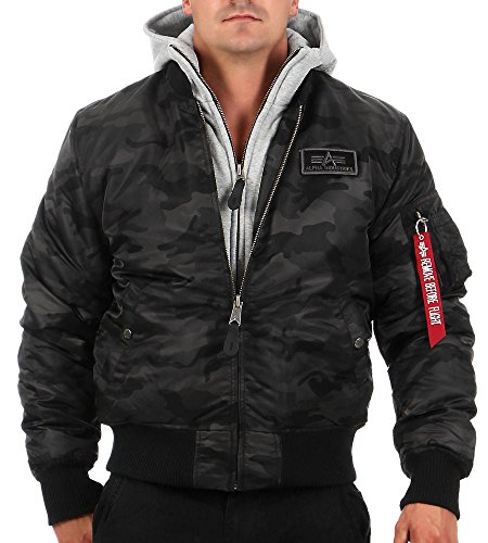 Alpha Industries Herren Jacken / Bomberjacke MA-1 D-Tec Flight camouflage M