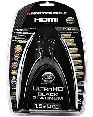 Monster Cable video Monster Cordon hdmi black platinium 1,5m