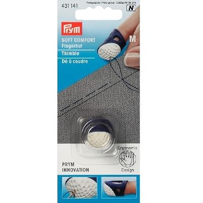Prym Dé à Coudre Ergonomique, Taille M, Violet foncé, 14 x 5,5 x 1,5 cm