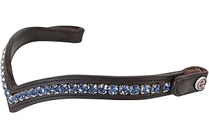 e EQUITYUM Frontalino Shaped Sapphire con Bottone, Materiali Morbidi e Resistenti, Confortevole e Efficiente, Decorazioni di Pregio, Stile Unico