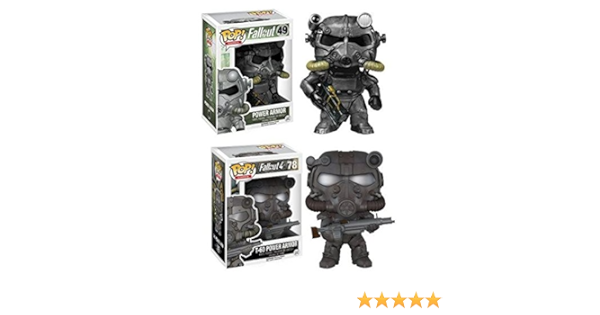 Funko Pop Fallout Power Armor T 60 Armor Video Game Vinyl Figure Set New Amazon Co Uk Toys Games