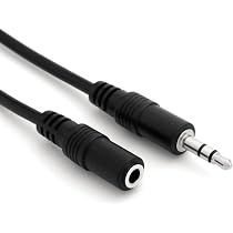 Adattatore Audio Prolunga 3.5mm Maschio A Femmina, Stereo TRS Con Dado Di Bloccaggio Per Montaggio A Pannello, Per Cuffie, Microfoni, Altoparlanti, DJ E Fai Da Te (0.15m)