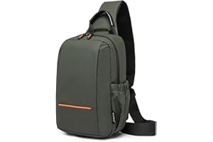 KONO Sling Chest Crossbody Bag Borsa pettorale leggera e impermeabile per uomini e donne - Ideale per lo sport, l'escursionismo, il ciclismo, i viaggi e le avventure all'aria aperta