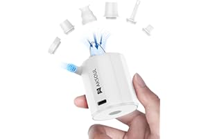 AKSOUL Pompe à Air Électrique Portable: Pompes Alimentées par Batterie Rechargeable 1600-4000mAh pour Produits ggonflables (Basique, Classique, Minuscule, Amélioré)