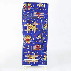 MDN Multipurpose Premium Plastic Baby almirah/Kids Wardrobe/Cloth Organizer/Folding almirah/Toy Box (5 Shelf)