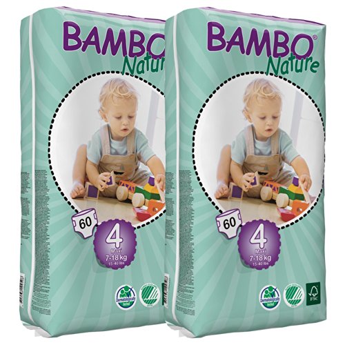Bambo Nature Nappies (Tall) TWIN Pack - Maxi (Size 4)