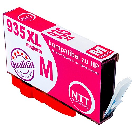 N.T.T.® 5x XL kompatible Tintenpatronen zu HP 934 XL HP 935 XL (2 Schwarz, 1 Cyan, 1 Magenta, 1 Yellow) Multipack HP OfficeJet Pro 6230, 6835, 6830, 6812, 6815, 6836 - 4