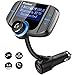 Produktbild ESOLOM FM Transmitter Auto Bluetooth, Wireless KFZ Radio Adapter Bluetooth Empfänger mit Integriertem Mikrofon, Telefonieren mit Freisprechfunktion, 2 USB Ladegerät (QC3.0 & 5V/2.4A), 1,7-Zoll-Display, AUX-Eingang, TF-Kartenslot, für MP3 Player, iPhone X/8/7, Samsung Smartphone