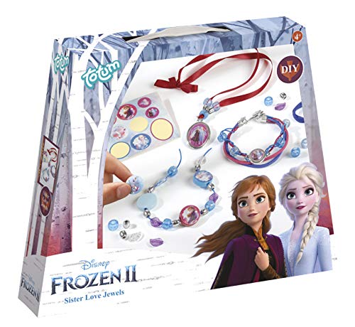 Disney Frozen II Schwesternschmuck Bastel-Set: Bastle Deine eigenen Prinzessinnen-Armbänder mit schönen Perlen, Anhängern und Aufklebern von Anna und Elsa