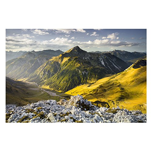 Vliestapete – Berge und Tal der Lechtaler Alpen im Tirol – Fototapete Breit Vlies Tapete Wandtapete Wandbild Foto 3D Fototapete, Größe HxB: 290cm x 432cm - 6