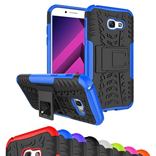 Galaxy A3 2017 Hülle Schwarz,Für Samsung Galaxy A3 2017 Hülle Flip Case,Für Samsung Galaxy A3 2017 Hülle Silikon,EMAXELERS Für Samsung Galaxy A3 2017 Hülle TPU,Galaxy A3 2017 Hülle Hart,Galaxy A3 2017 Hülle Slim,Galaxy A3 2017 Hülle Anti-Scratch und Anti-Schock stoßfest Stoßdämpfend Spiegel Schutz Handy Hülle Schlank Zerklüftet Langlebig Case Back Cover Tasche mit Ständer Halterung Für Samsung Galaxy A3 2017,Blue Hyun Pattern