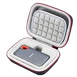 Estuche rígido de viaje para el SSD portátil SDSSDE60 de SanDisk 250GB / 500GB / 1TB / 2TB. (para la venta es sólo el caso, el dispositivo y los accesorios no están incluidos).