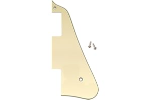 Musiclily Pickguard Guitare LP pour Guitare électrique Epiphone Les Paul style Moderne, 3plis Crème