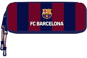 Safta F.C. BARCELONA - piórnik dla dzieci, piórnik dla dzieci, idealny dla dzieci w wieku szkolnym, wygodny i wszechstronny, jakość i wytrzymałość, 22 x 8 x 5 cm, kolor granatowy/bordowy, Granat,