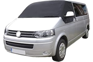 ETOMVOOP Abdeckung Scheibenabdeckung für T5 600D Luxus Oxford-Tuch Frontscheiben Sonnenschutz, Windschutzscheibenabdeckung 100% Verdunkelnd, Blockiert UV Strahlen für V VV T5 Wohnmobil