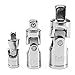 Produktbild EsportsMJJ 3Pcs 1/2 3/8 1/4 Inch Drive Schwenkbar Universal Joint Air Impact Steckschlüssel Adapter Set