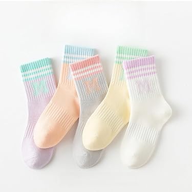 ZERULETS Lot De 15 Paires Chaussettes Sport Fille 1-13 Ans - Couleurs Vives Et Confortables