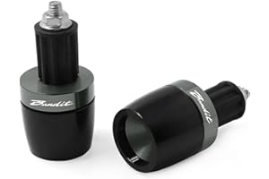 LOTFI 7/8" Poignées de Guidon extrémités Guidon contrepoids Bouchon Bouchon Curseur adapté for Suzuki GSF 250 600 600S 650 650S 650N 1250 Bandit 650S (Size : Gray)