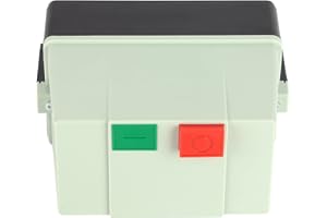 SUNATURE Arrancador magnético AC380V Caja de interruptores magnéticos Motor eléctrico trifásico de alta seguridad Control de arranque Protección de sobrecarga con botones 25‑32A para bombas de agua