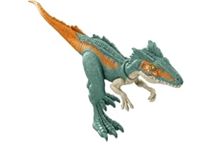 Jurassic World Dominion - Dinozaury dzikie zwierzęta "Moros Intrepidus" - 18 cm przegubowe dinozaury dla dzieci nowość bestialski pakiet - Zabawka dinozaur HDX22- Wielokolorowy