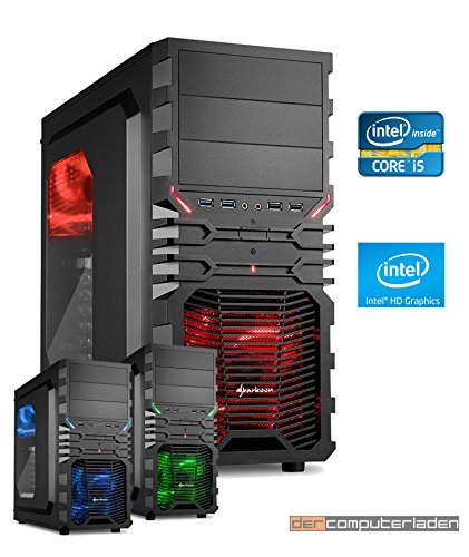 dercomputerladen Gamer Aufrüst PC System Intel, i5-6600K 4x3,5 GHz, 8GB DDR4 RAM, Intel HD Grafik 530 -1GB