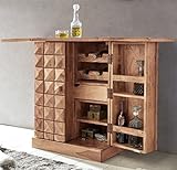 Abmessungen Bartheke: Fächer rechts unten BxHxT: je 27,5 x 15 x 31,5 cm // Schublade innen BxHxT: 53 x 11 x 31 cm