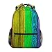 Produktbild COOSUN Regenbogen Holzbohlen beiläufige Rucksack-Schule-Beutel-Spielraum Daypack Mehrfarbig