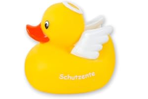 MIK funshopping Kaczka kąpielowa, piszcząca kaczka, zabawka do wanny (kaczka anioł stróż)