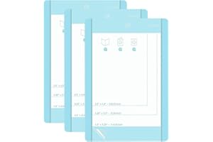 Zinueen Tappetino per carte di credito Cricut Joy – 3 tappetini da taglio riutilizzabili per carte di credito, rapida creazione di carte personalizzate, 21 x 14 cm