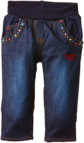 Die Lieben Sieben by Salt & Pepper Baby Girls L7 Jeans girls Plain Jeans, Blue (original 099), 6-12 months (Manufacturer size: 80)