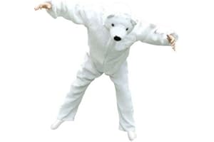 Seruna Eisbär-Kostüm, F24 M-XL, Erwachsen-e Männer Frau-en, Weiss Eis-Bären Polar-bär Kostüm-e Fasching Karneval Fasnacht Faschingskostüm-e Karnevalskostüm-e