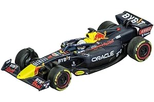 Carrera Pull & Speed I Red Bull Racing RB18 Verstappen No.1 I Auto da corsa I Pull and Speed Auto con motore di ritiro, per ragazzi e ragazze dai 6 anni e adulti, pista da corsa