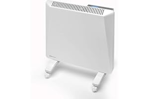Radialight® Sirio Termoconvettore Elettrico Portatile Basso Consumo Controllo Digitale Temperatura Programmabile Eco Stufa Riscaldatore a Risparmio Energetico Protezione Umidità IP24 (500W)