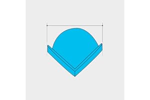 ImballaggiPer Angolare in Polietilene Espanso PE, Angolo a 3 Vie Resistente a Urti e Graffi, Spessore 20 mm, Diametro 100 mm, 20 pezzi