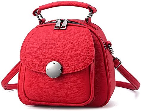 Mini Backpack Phone Backpack Pu Leather Backpack Handbag For Women Girls Backpack Rucksack Red Backpack