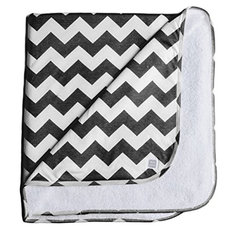 Preisvergleich Produktbild Minutus Baby Badetuch Baumwolle Chevron 80 Cm Schwarz
