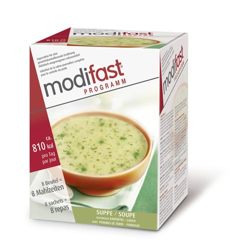 Preisvergleich Produktbild MODIFAST PROGRAMM Suppe Kartoffel / Lauch Pulver, 8X55 g