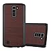 Produktbild Cadorabo Hülle für LG K10 2016 - Hülle in Woody Kaffee – Hardcase Handyhülle in Vintage Holz Optik - Schutzhülle Bumper Back Case Cover