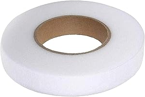 FDKJOK 25 Meters Hemming Web, Wonder Web Hemming Tape, Adhesive Fabric No Sew Hem Tape Roll Iron on Hemming Tape, for Trousers Clothes Jeans Garment Curtains(White)