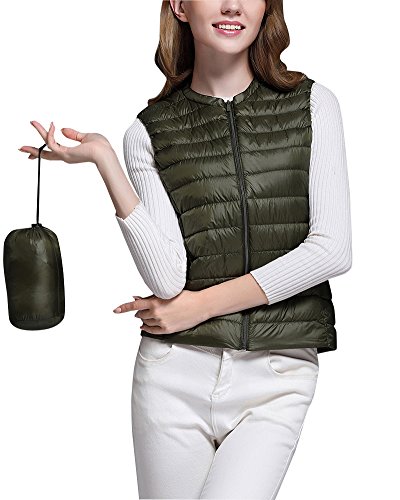 women's packable down gilet