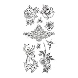 2. Los patrones de diseño impresos, color brillante y se ve como un tatuaje real.Fácil de usar y fácil de limpiar.