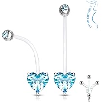 Lot De 3 Piercings Courbés En Bioflex - Invisibles, Pour Nombril, Arcade, Langue - Épaisseurs 1.2/1.6 Mm, Longueurs 8-12 Mm - Pour Garder Le Trou Ouvert