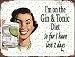 Produktbild Simunliyg Lustiges Blechschild, Gin und Tonic, Vintage-Design, Wandschild, Wandschild, Wanddekoration, Kfz-Kennzeichen, Souvenir 11-20-2