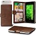 Produktbild Fone-Case (Brown) Hülle Clamp-Art-Mappen Schutz-PU-Leder-Abdeckung für LG G6